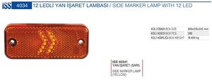 Фонарь габаритный All Trucks LED стрелка желтый 12 диод