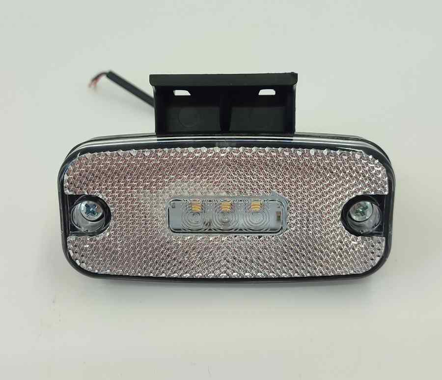 Фонарь габаритный All Trucks LED белый с кронштейном