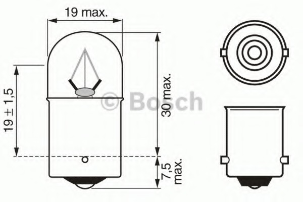 Лампочка 24v5w R5W