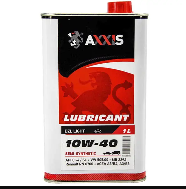 Масло моторное AXXIS 10W-40 DZL Light (Канiстра 20л)