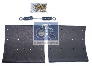 Drum brake lining kit
