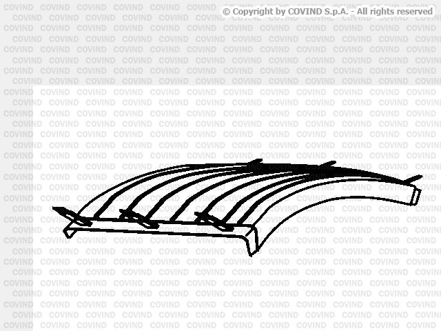 Крыло заднее (часть средняя) 680 mm