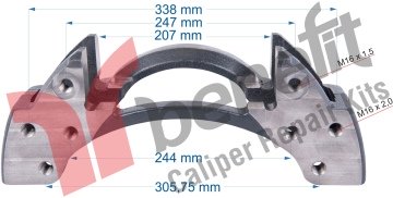 СКОБА СУПОРТА ГАЛЬМІВНОГО DX195 SERIES