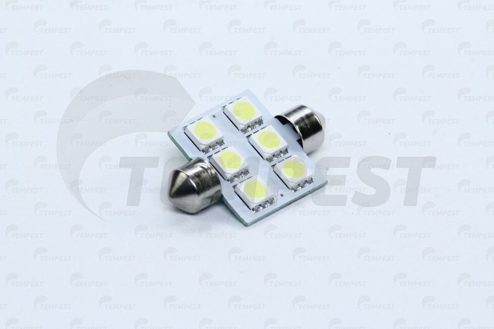 Лампа T11x36-S8.5 WHITE C5W 24V