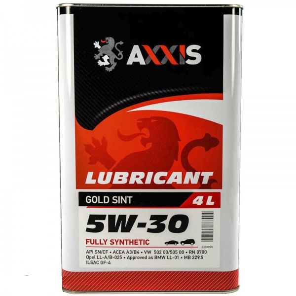 Масло моторное AXXIS 5W-30 Gold Sint (Канистра 4л)