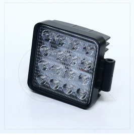 Фара LED прямокутна 48W, 16 ламп, 110 * 164мм, широкий промінь