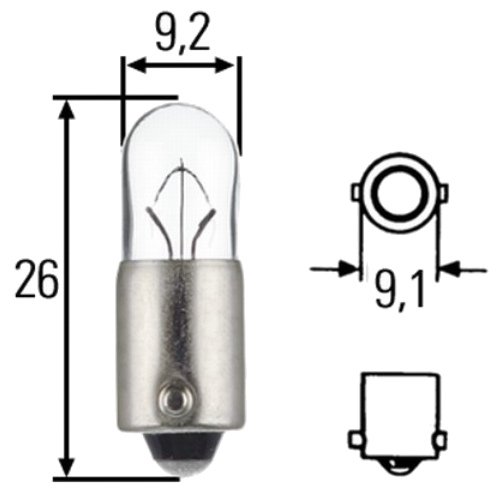 Лампочка 24v2w T4W