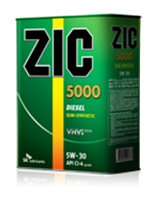 Масло моторное ZIC 5000 5W-30 (Канистра 4л)
