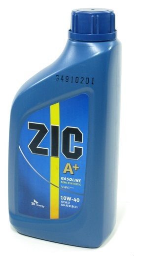 Масло моторное ZIC A+ 10W-40 (Канистра 1л) (новый 132620 )