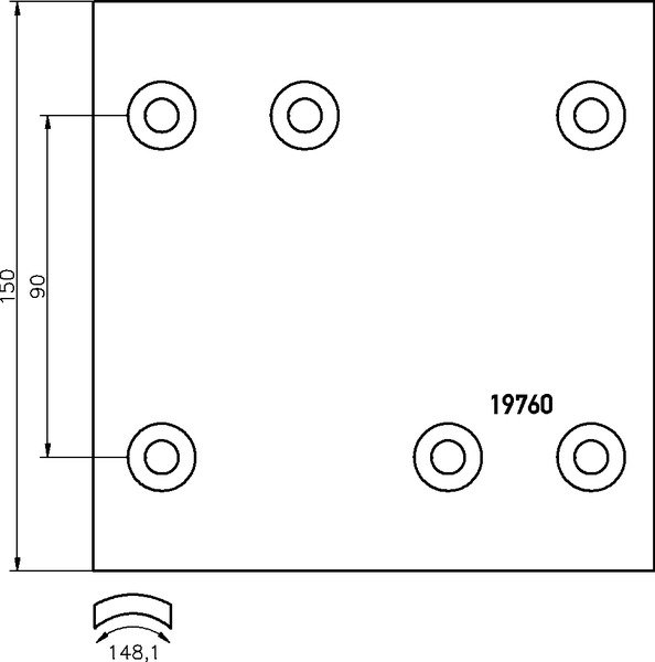 Накладки тормозные 305,0x150,0