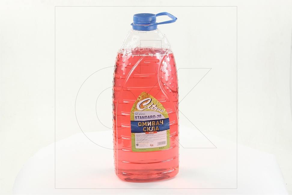 Омыватель стекла зимний -20 STANDARD Цитрус (канистра 4л)