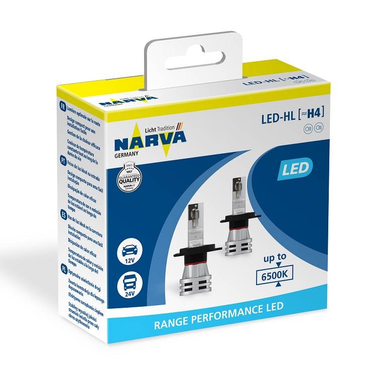 Лампа світлодіодна LED H4 12/24V Range Performance 24W 6500K