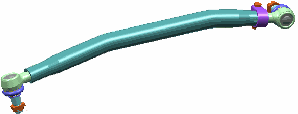 Тяга рулевая продольная 1008mm