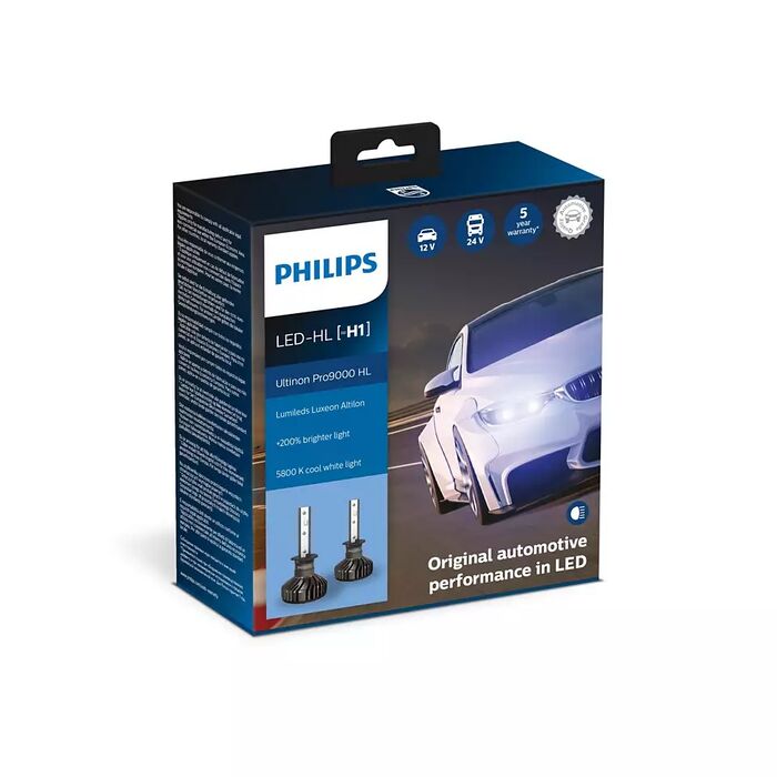 Лампа LED H1 12/24V Ultinon Pro9000 +250 18W 5800K (комплект)