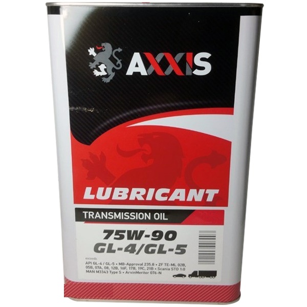 Масло трансмиссионное AXXIS 75W-90 GL-4 / GL-5  (Канистра 1л)