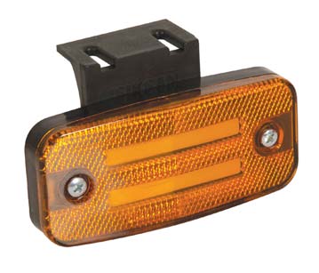 Фонарь габаритный All Trucks LED желтый с кронштейном (NEON)