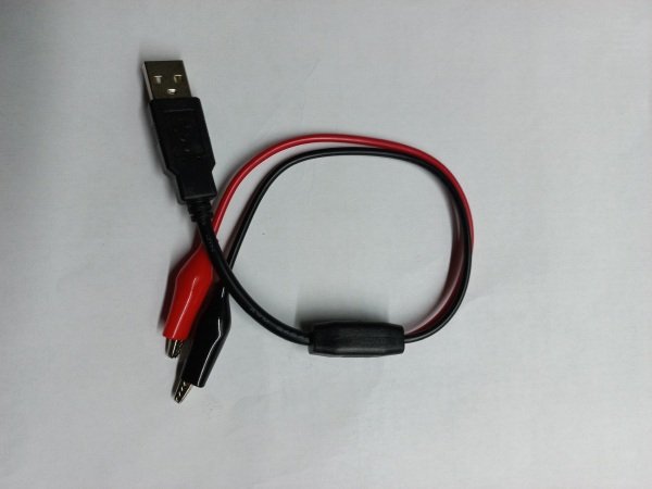 Зажим крокодил с USB, папа